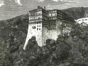 Tempelj Simona Petra na gori Atos virtualni način