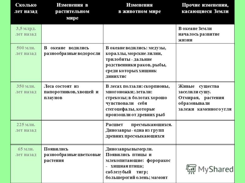 Составьте план параграфа обозначьте основные события происходившие на начальном этапе развития жизни